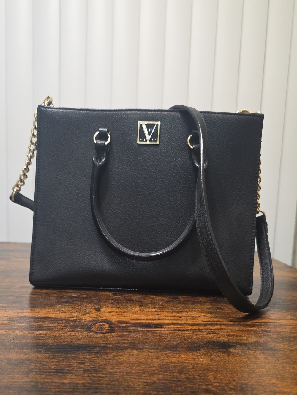 Victoria's Secret Black Lily Structured Satchel